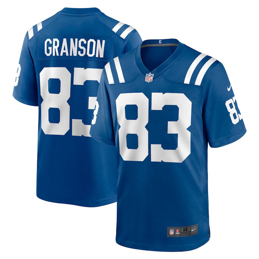 Men Indianapolis Colts #83 Kylen Granson Nike Royal Game NFL Jersey->indianapolis colts->NFL Jersey